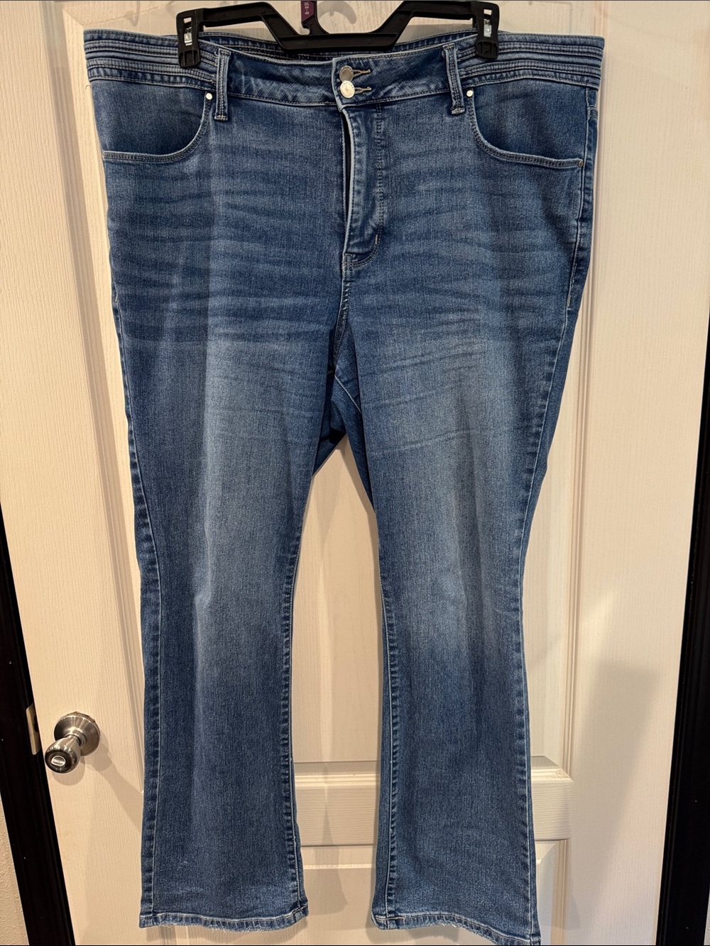 Maurices Everflex High Rise Flare Jeans 22W Medium Wash